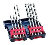 Bosch Professional 8-tlg Hammerbohrerset SDS plus-3 (für Beton, in Tough Box, Ø 5–10...