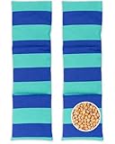 HERBALIND Kirschkernkissen 50x15 cm 3-Kammer STRIP - 630gr Kirschkerne & 100% Baumwolle -...