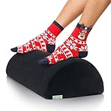 Fußstütze Schreibtisch zum Wärmen der Füße - Ergonomischer Fußhocker gepolstert aus...