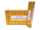 Goloka Nag Champa Räucherstäbchen, 16 Grms x 12 Schachteln , 12 Stück (1er...