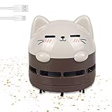 Mini Tischstaubsauger, Hohe Saugleistung Staub Reiniger, 360° Drehbar Klein...