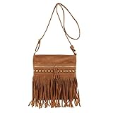 LHHMZ Damen Mode Hobo Fransen Umhängetaschen Vintage kleine Quaste Crossbody...