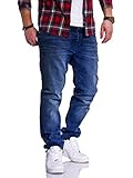 JACK & JONES Herren Jeans Clark ARIS Regular Fit Straight Leg Denim Herrenhose...