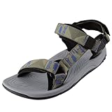 OutPro Herren Sport Sandalen Strand Trekkingsandalen mit Klettverschluss Wander-...