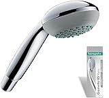 hansgrohe wassersparender Duschkopf Crometta 85, Sparduschkopf 6l/min,...