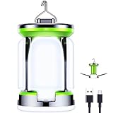 Blukar LED Campinglampe, 2000 Lumen Camping Laterne - 7 Leuchtmodi 60 LEDs Superhell USB...