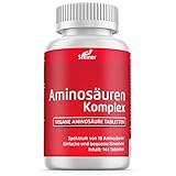 Aminosäuren-Komplex, 144 Tabletten á 1000mg (vegan), hochdosiert, Alle 18 Aminosäuren...