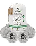 Heldengrün® Öko Trocknerbälle XXL [HOHE FILZDICHTE] - OEKO-TEX® geprüft -...