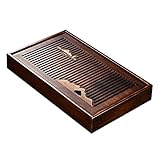 YAWEDA Tee-Tablett Wasserspeichertyp Bambus Japanischen/chinesischen Gongfu Tee...