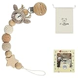 Handgemachte Elch Design Schnullerkette Cup Catcher BPA-frei Sicherheitsgurt für...