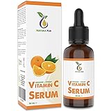 BIO Vitamin C Serum mit Hyaluronsäure 50ml, vegan - hochdosiert mit 20% Vitamin C -...