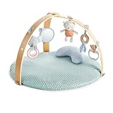 Ingenuity, Cozy Spot Loamy Spielmatte mit Spielbogen aus Holz, Spieldecke mit...