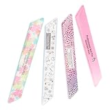 Nageldateien, 4 PCs Edelstahl -Fingernnagelfiler für Pediküre Maniküre Polieren...