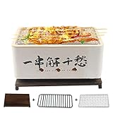ZLZNX Esstisch-Grill, keramischer Kohlegrill, Tragbarer Yakitori-Herd...