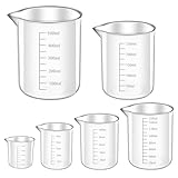Messbecher Set 6 Stück Measuring Cups, Messbecher 25ml 50ml 100ml 150ml 250ml 500ml,...