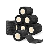 Selbsthaftende Bandagen, 8 Rollen x 7,5 cm x 4,5 m, elastische Bandagen, feste Bandagen,...