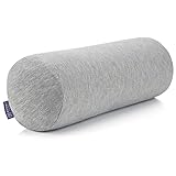DYNMC you Bequeme Nackenrolle mit Bezug aus weichem Bambus, Oeko-TEX - Premium Kissen rund...