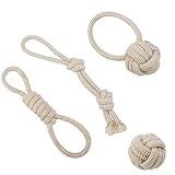 Yamitora 4 Stück Hundespielzeug Seil, Kauen Hundespielzeug Set, Baumwolle...
