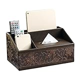 Taschentuchbox aus PU-Leder, Retro-Stil, für Kleenex-Box-Halter, multifunktionale...
