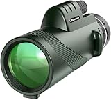 Pankoo 40X60 Monokular Teleskop mit Smartphone Halter Stativ, 2024 Power Prisma Kompakte...