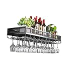 ACLips Weinregal Zur Wandmontage Mit Weinregal, Glas-Weinregalhalter Aus Europäischem...