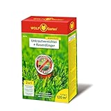 WOLF-Garten 2-in-1: Unkrautvernichter + Rasendünger SQ 120 (Rasendünger und...