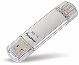 Hama 64GB USB-Speicherstick mit USB 3.0&USB 3.1-Type-C (2-in-1 USB-Stick, z.B. für...