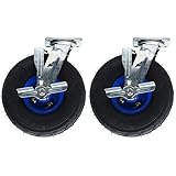 PXDOHQAW Roulettes Robustes, Paquet de 2 Roulettes de Remplacement, Roulette Pneumatique...