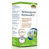 SUNLIFE Spitzwegerich Hustensaft V 200 ml - Hustensirup mit Spitzwegerich - Hustenlöser...