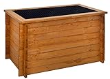 GASPO Hochbeet für Balkon und Garten | Kräuterbeet aus massivem Holz, Honig |...