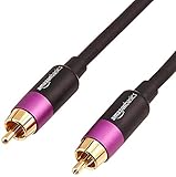 Amazon Basics PBH-19090, RCA zu RCA, Subwoofer-Kabel, 7.62 m, Schwarz