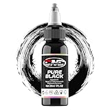 CNC Tattoo Farbe PURE Black- 1oz (30 ml) - Tattoo-Tinte Set Schwarze, Tattoo Ink zubehör...