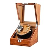 GLJTUO Uhrenbeweger, Automatisch, Ultraleise, Einzelkopf, 2 + 0 Drehmotorbox,...