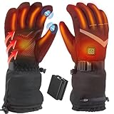 tantu Beheizbare Handschuhe Herren Damen,Beheizte Handschuhe mit 7.4V/2×5000mAh...