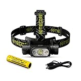 Nitecore HC65 V2 1750 Lumen Led Stirnlampe Wiederaufladbar USB C mit Rotlicht...