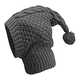 Dgayaeic Strickmütze für Hunde mit Ohrenschützer, gestrickte Hundemütze,Winter Warme...