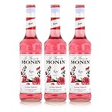 Monin Sirup Rose, 0,7L 3er Pack