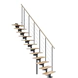 DOLLE Mittelholmtreppe - 11 Stufen - Geschosshöhe 228 – 300 cm -...