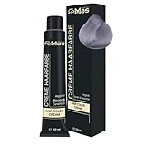 FemMas Haarfarbe Pure & Mix Silber I Creme Haarfarbe mit Arganöl, Keratin & Ceramiden I...