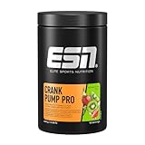 ESN Crank Pump Pro, Strawberry Kiwi, 450 g, Pre Workout Booster, für maximalen...