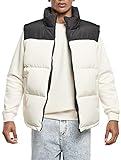 Urban Classics Herren blok buffer vest Jacke, black/whitesand, 3XL EU