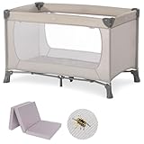 hauck Baby Reisebett Set Dream n Play mit extra Alvi Komfort Matratze und Moskitonetz -...