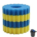 Qzbhct Teichfilter-Pads, grober und feiner Schwamm für Teichpumpe, Vorfilter, Ersatz...