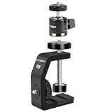 UTEBIT Klemmstativ mit Kugelkopf, Stativ Klemme für DSLR Kamera, Metall Multiklemme mit...