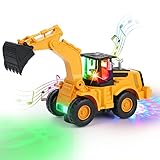 Kizeefun Bagger Spielzeug, Ferngesteuerter Fahrend mit Sound und Licht,...