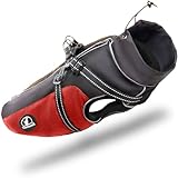 Tierhood Regenmantel Hund - Hunderegenmantel wasserdicht- Reflektierende...