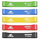 Flintronic Fitnessbänder,100% Naturlatex Widerstandsbänder mit 5 Stufen,Trainingsband...
