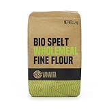 VanaVita BIO feines Dinkelvollkornmehl 1kg - Hochwertiges Dinkelmehl für gesunde...