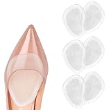 URAQT Fusspolster Pads,3 Paar Silikon Pads Vorfuß Gelpolster Vorderfuß Schuheinlagen...