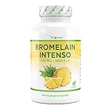 Bromelain Intenso - 750 mg (1800 F.I.P) - 120 magensaftresistente Kapseln (DRcaps®) -...